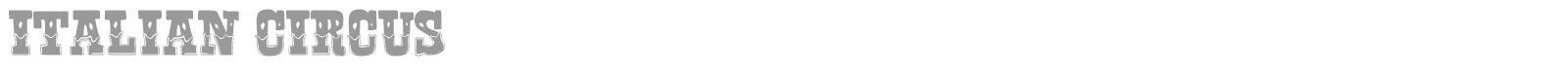Italian Circus font preview